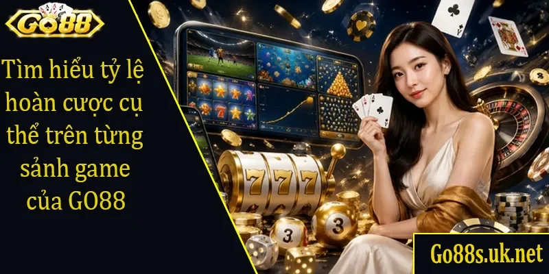 Tìm hiểu tỷ lệ hoàn cược cụ thể trên từng sảnh game của GO88